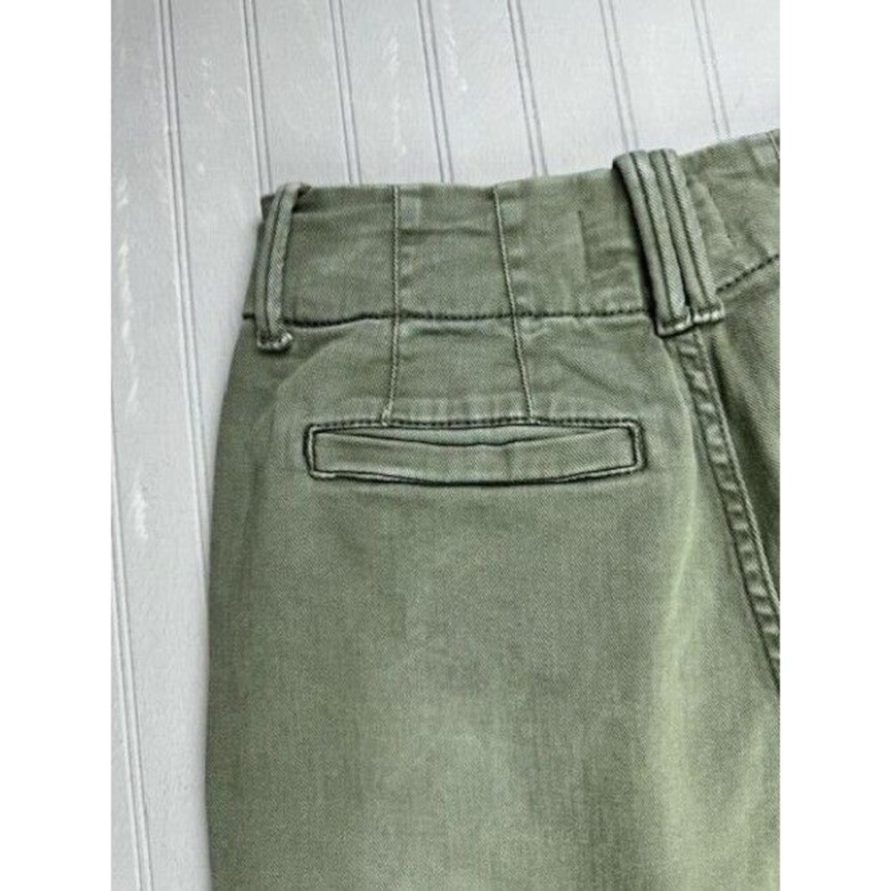 Du/er 26x28 Womens Jeans Green Wide Leg High Rise Stretch (Actual Inseam 26.5) - Picture 5 of 6